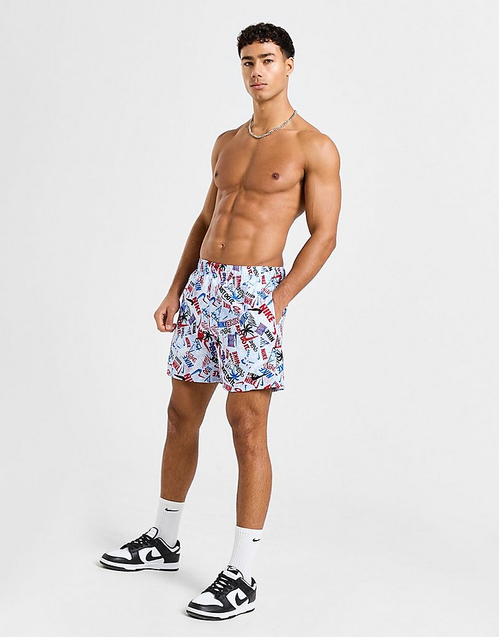 Nike Happy Daze Allover Print Swim Shorts